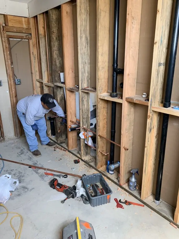 Commercial rough-in plumbing for Trenchless Sewer Repair in Woodbury